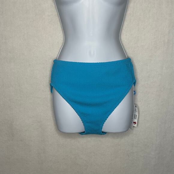 NWT Bleu Rod Beattie Pucker Up High Waist Bikini Bottom Blue – Size 6 - Picture 2 of 7